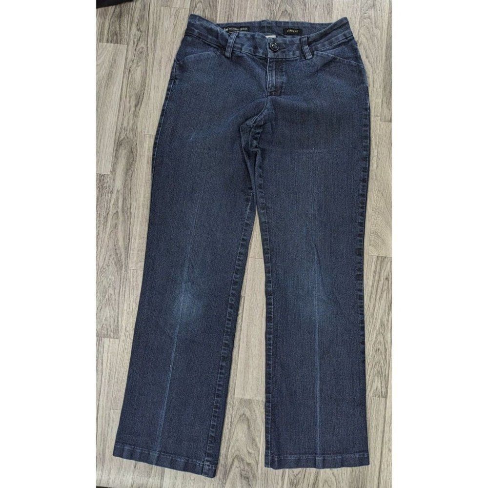 Lee Sized 8 Medium Modern Series Curvy Fit Straight Leg Denim Blue Jeans